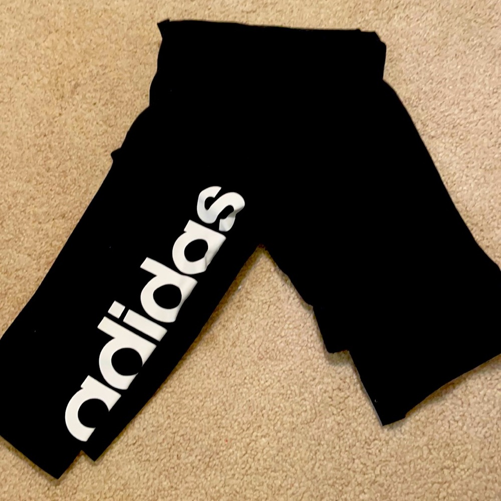 Size small Black Adidas leggings.